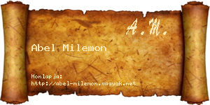 Abel Milemon névjegykártya